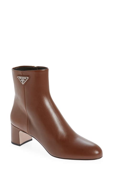 prada clear heels|Prada block heel bootie.